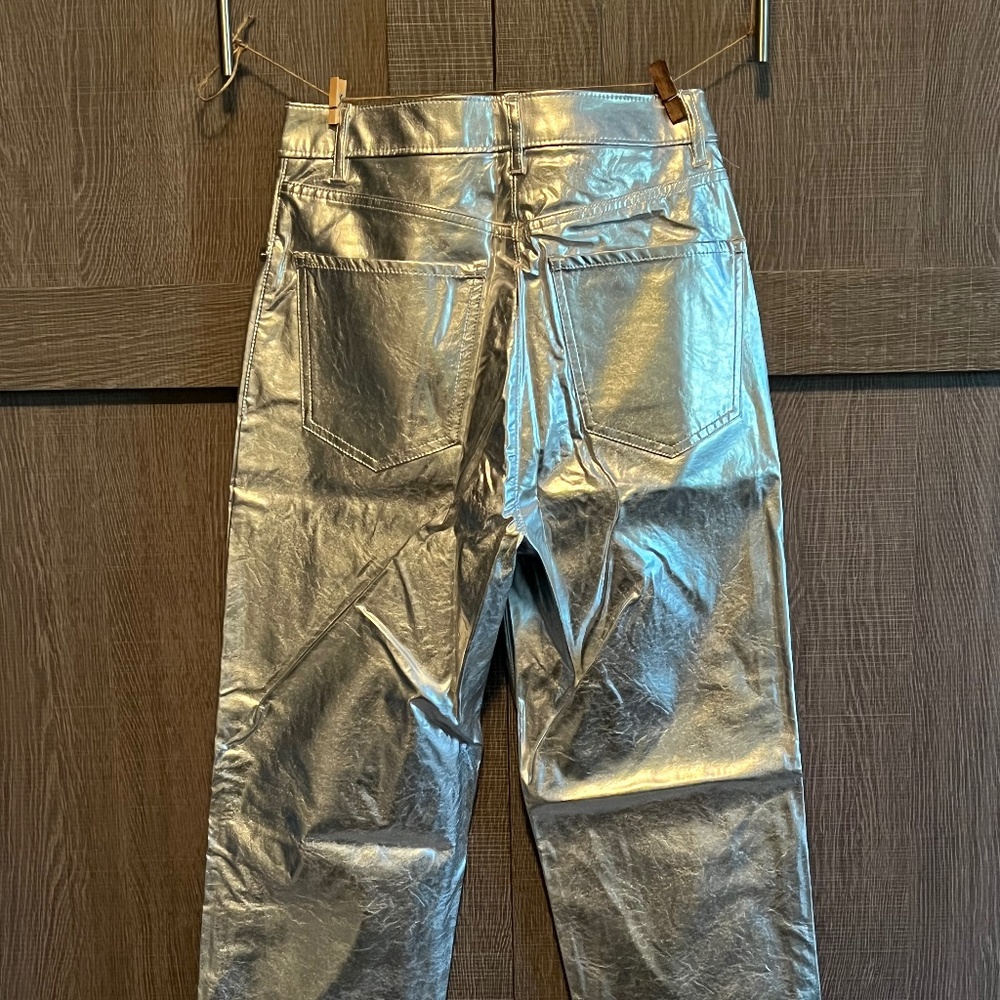 Silver womens pant, slim fit size 4